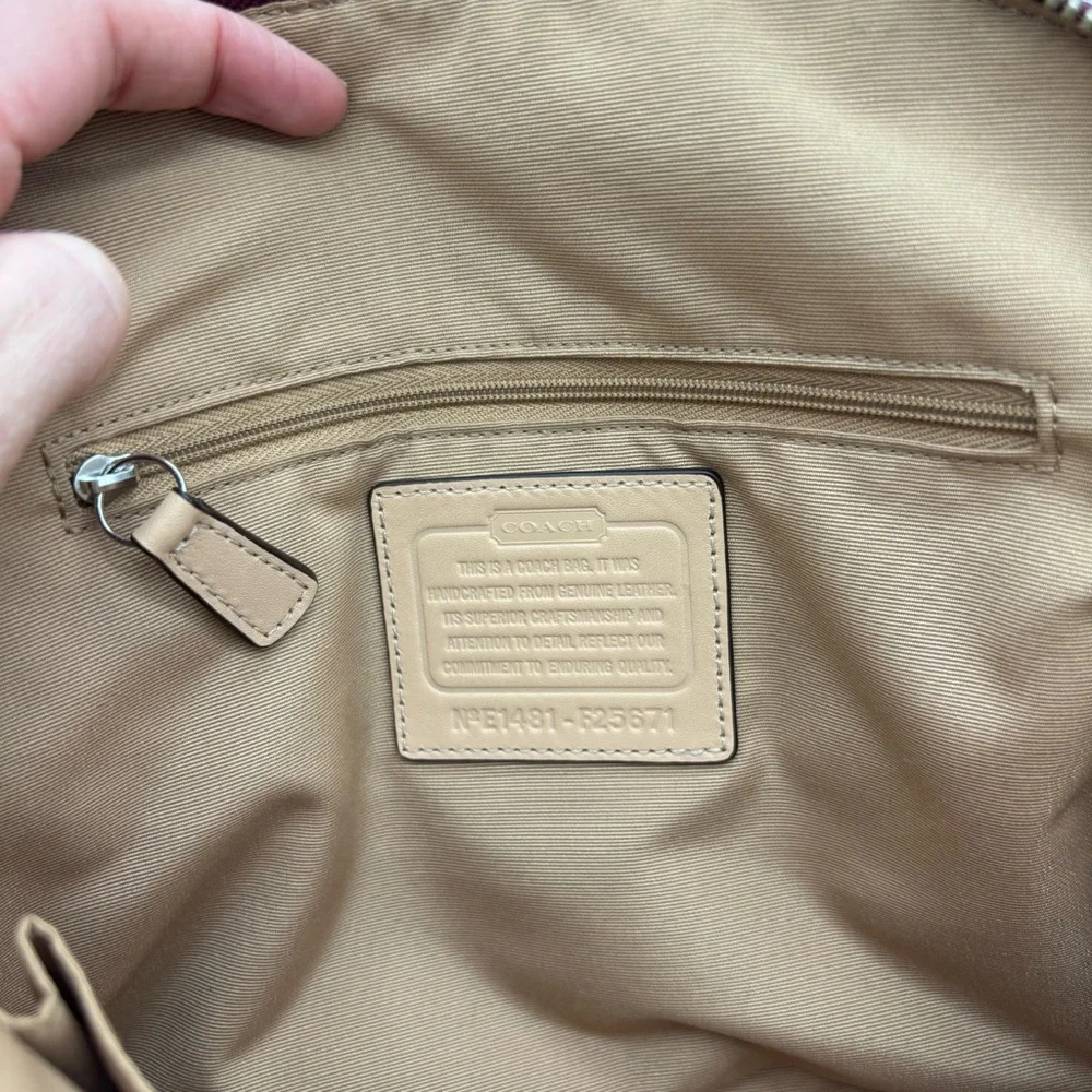 Coach Peyton Leather Satchel Purse